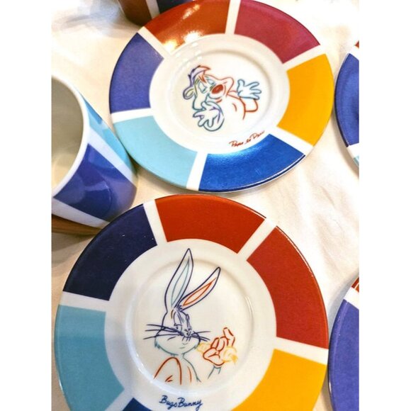 1994 Looney Tunes Espresso Cup & Saucer Set Warner Bros. Studio - Picture 3 of 8